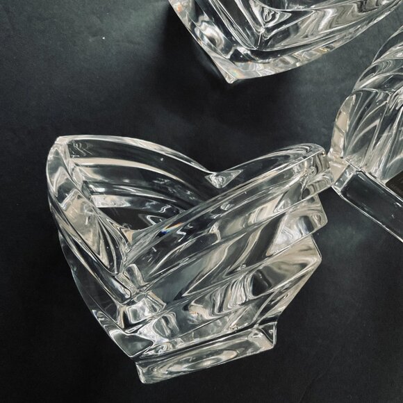 VINTAGE MIKASA Set of 3 Art Deco Votive Candleholders EUC - Picture 7 of 9